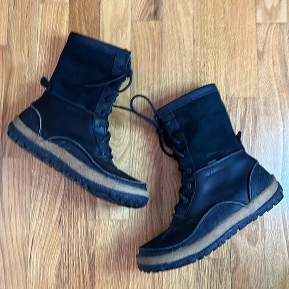 Merrel sz 6.5 Tremblant Mid Polar Waterproof Boots 200G Insulated, gorgeous - Picture 1 of 7